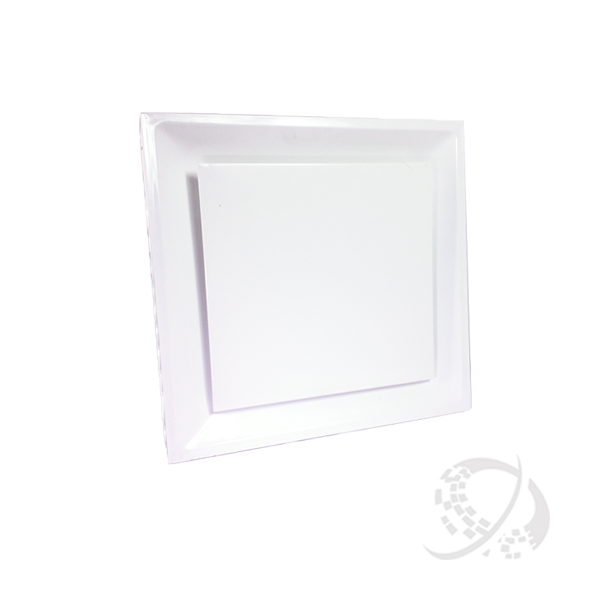 Difusor modular de acero para plafón placa enfrente.